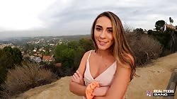 Bang RealTeens - Mackenzie Mace Hikes A Mountain And Sits On A Dick