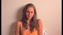 Sweet teen builds the sexual tension and orgasms blissfully